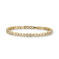 Charline 14K Gold Hexagonal Tennis Bracelet