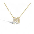 Christine 18K Gold M Necklace