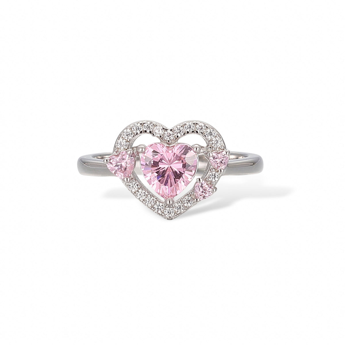Clémence Pink Heart Ring