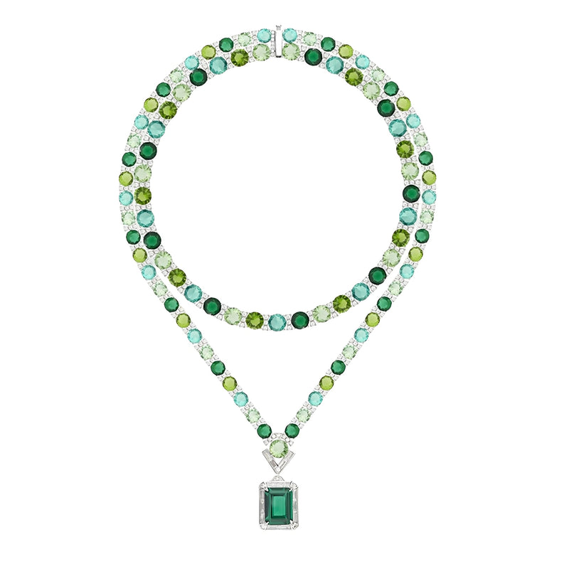 Dahlia Rectangular Necklace