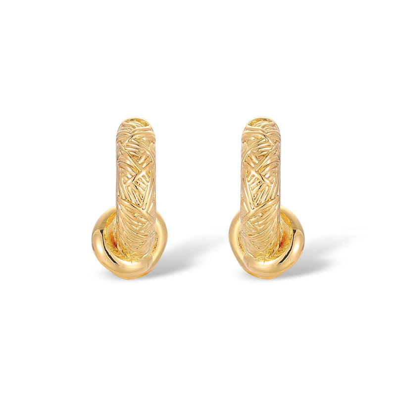 Delia 14K Gold Knot Earrings