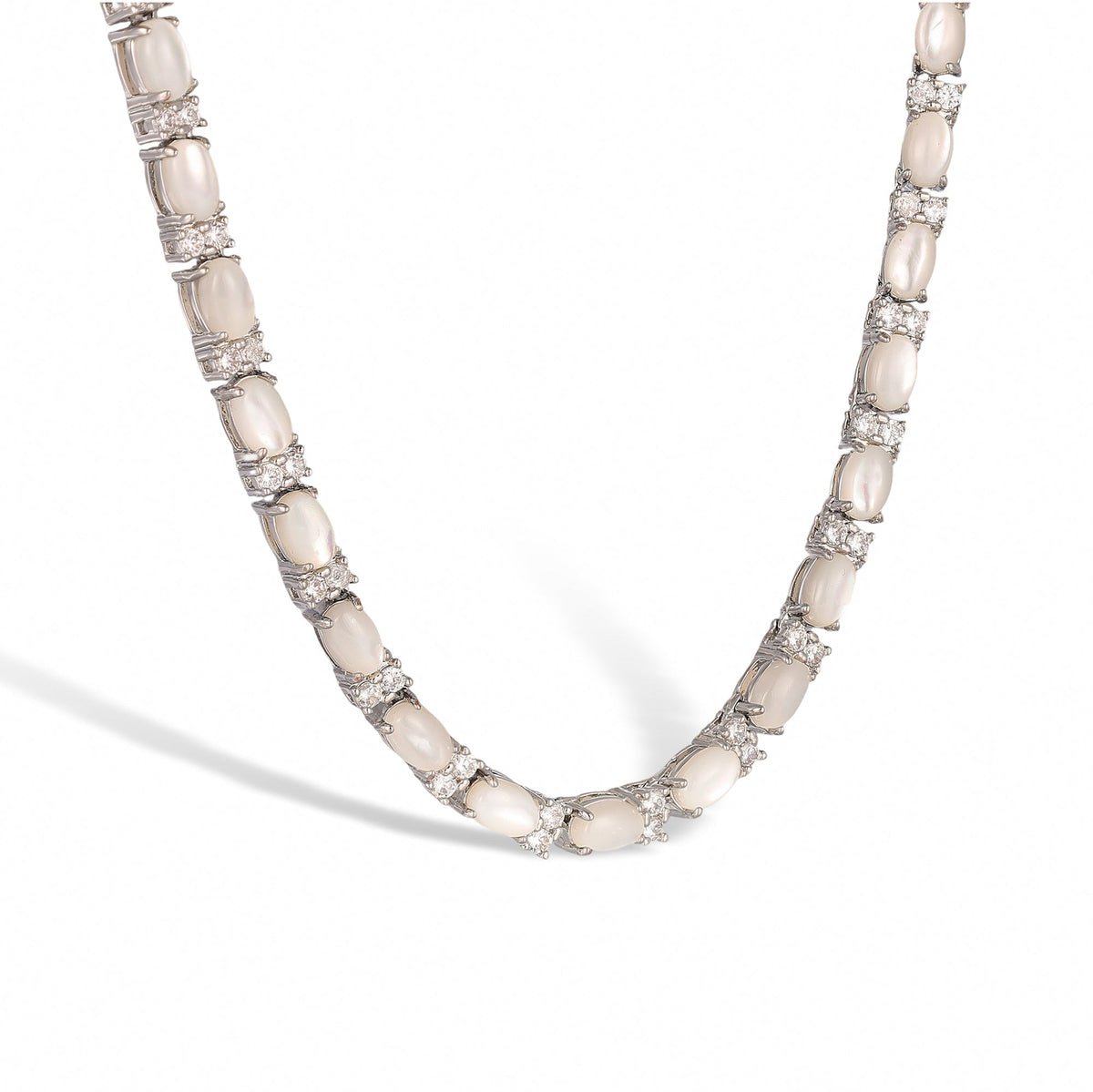 Christiane Oval Natural Stone Necklace