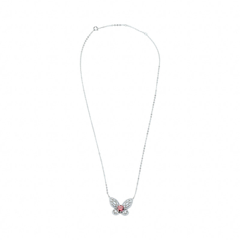 Dietlinde Ruby Butterfly Necklace