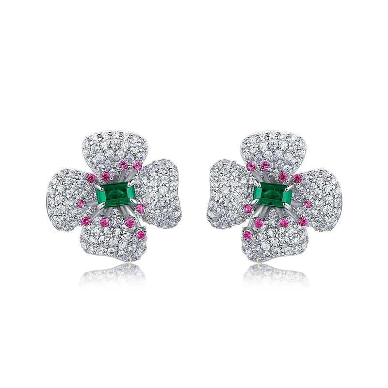 Doriane Floral Stud Earrings