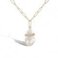 Douceur Subtle Baroque Pearl White Necklace