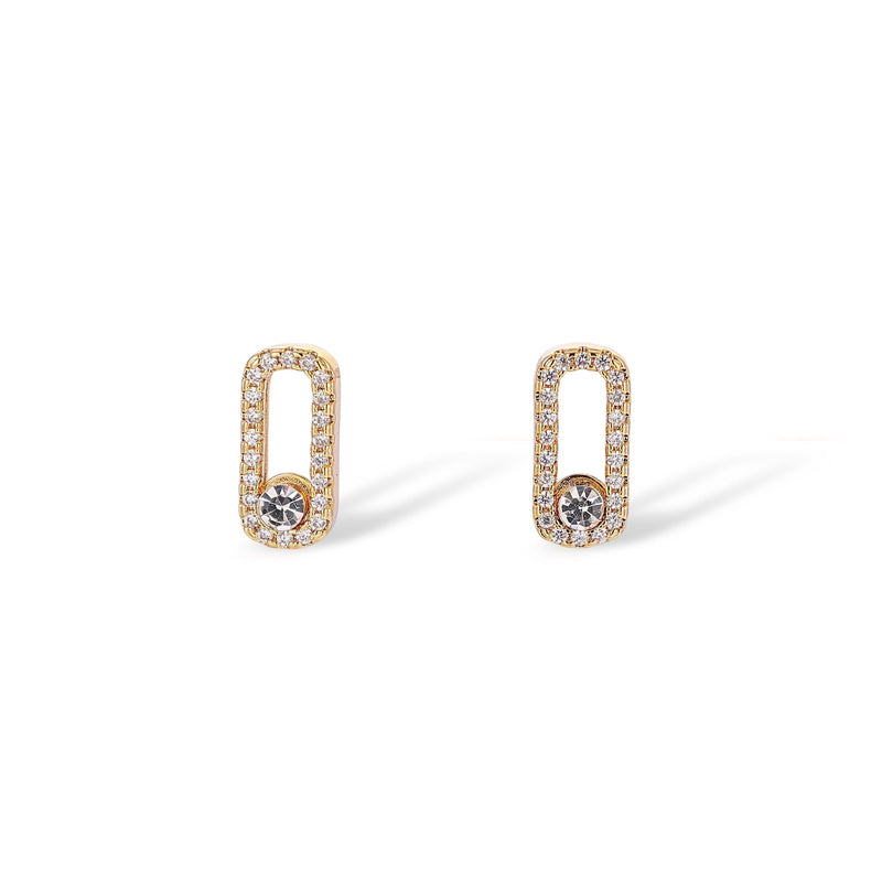Dune 14K Gold Oval Earrings