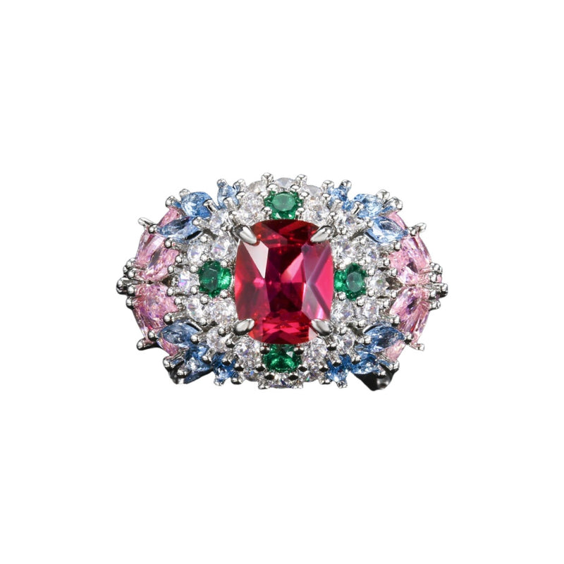 Edmonde Multicolor Mixed Shape Ring