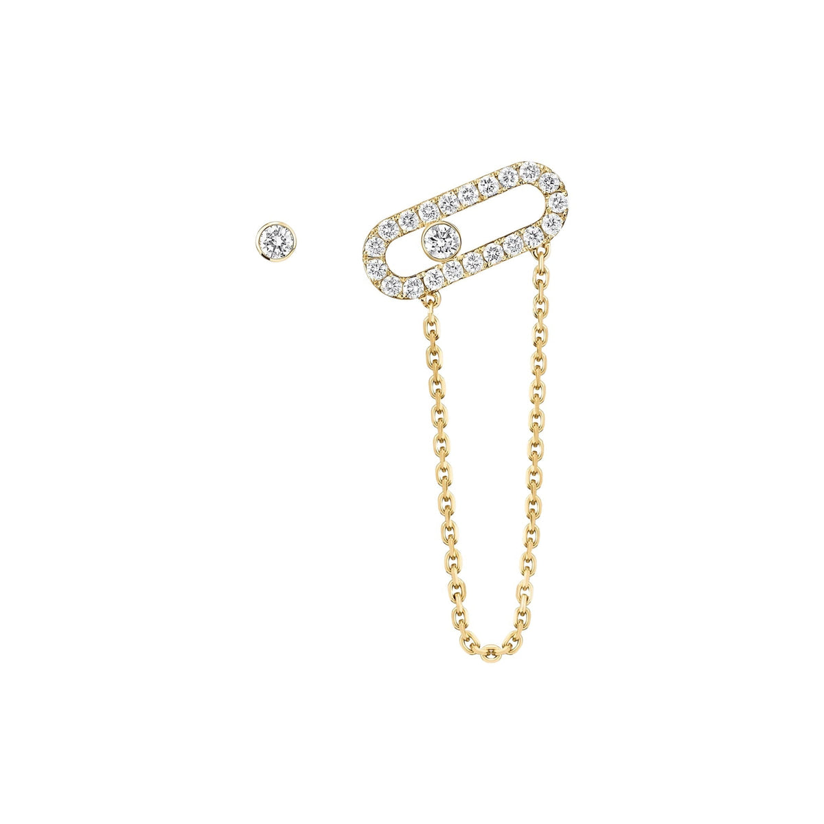 Egilrun 14K Gold Paperclip Chain Drop Earrings