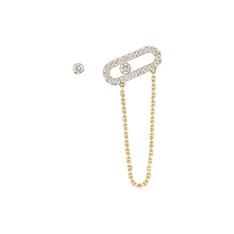 Egilrun 14K Gold Paperclip Chain Drop Earrings