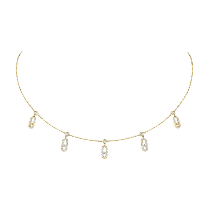 Egilrun 14K Gold Paperclip Choker Necklace