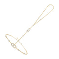 Egilrun 14K Gold Paperclip Linked Finger Bracelet