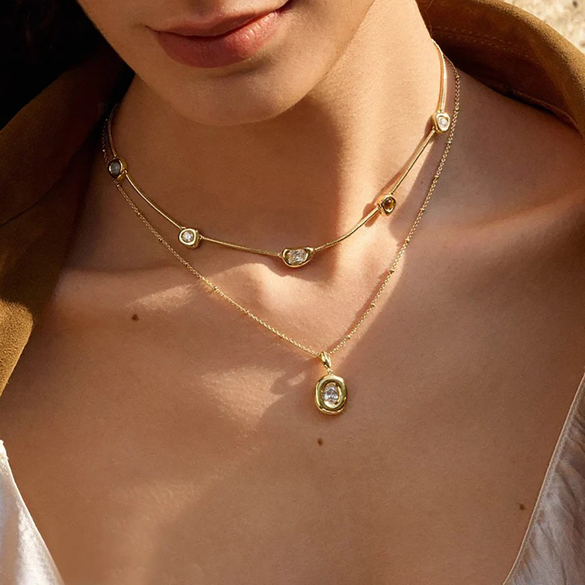 Eliane Multicilor Irregular Necklace