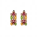 Élise Tourmaline Rose Gold Hoop Earrings