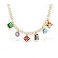 Emblème de grâce White Pearl Necklace