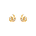 Estella 14K Gold Comma Stud Earrings