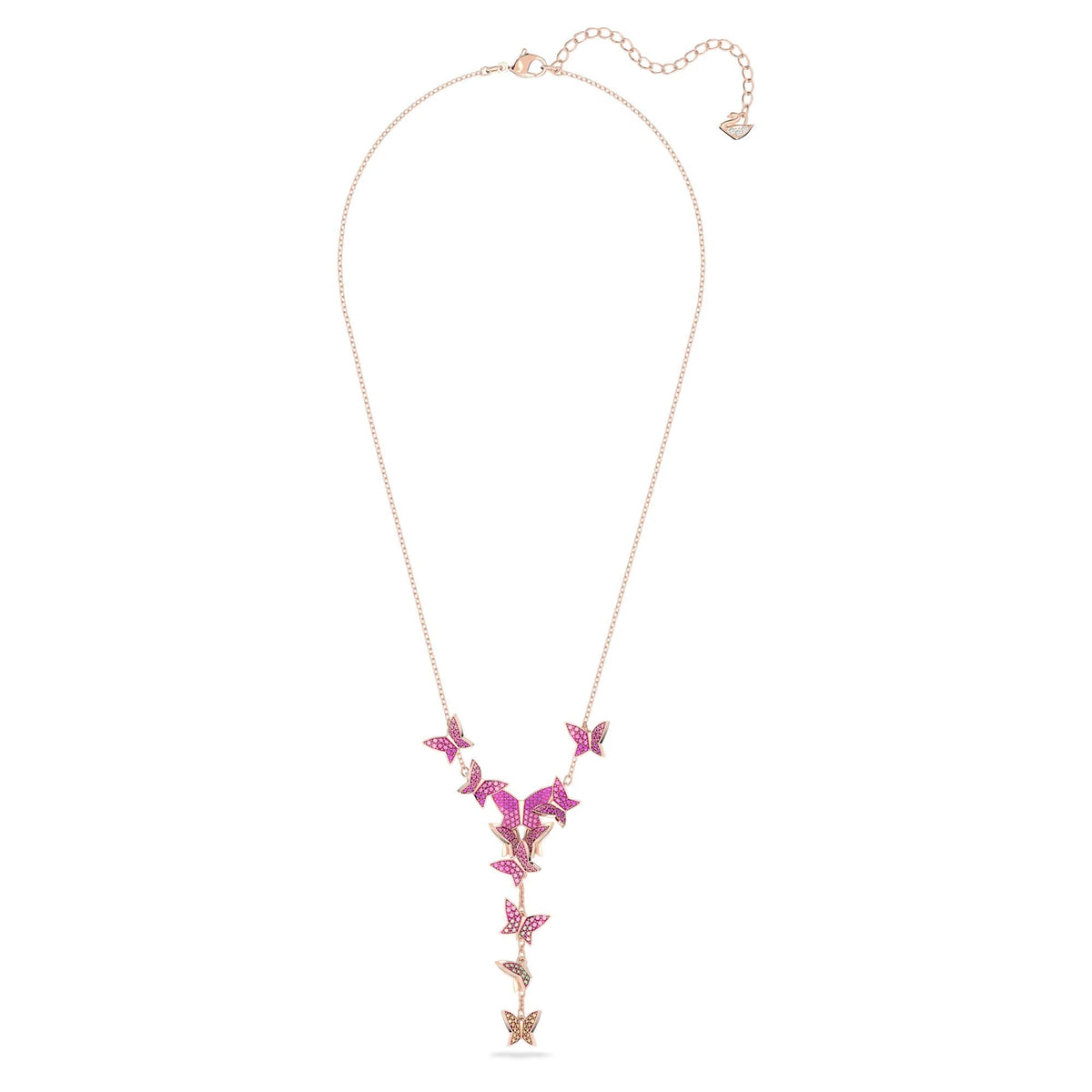 Fabia Y Shape Butterfly Necklace