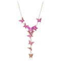 Fabia Y Shape Butterfly Necklace