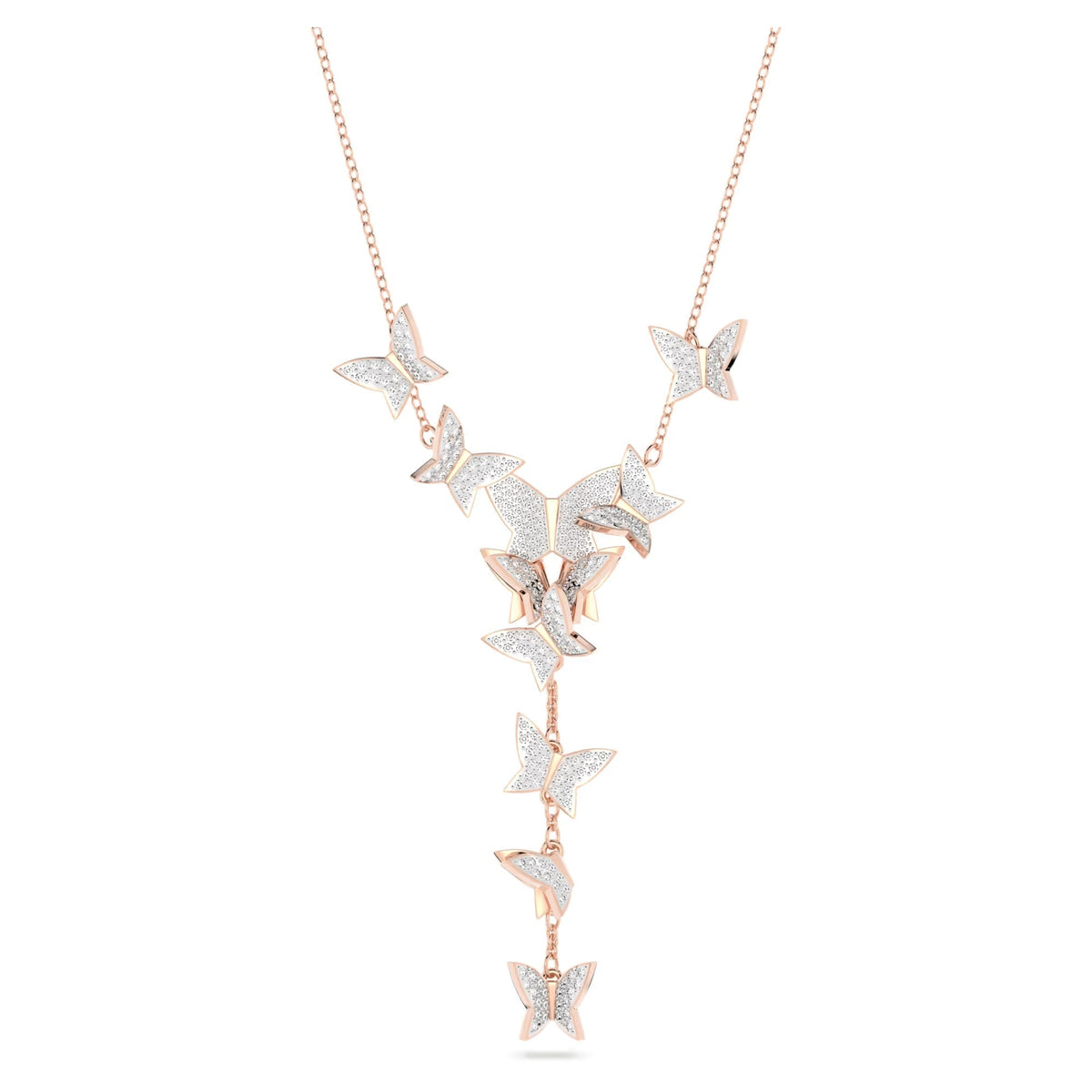Fabia Y Shape Butterfly Necklace