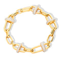 Falklind 14K Gold Paperclip Bracelet