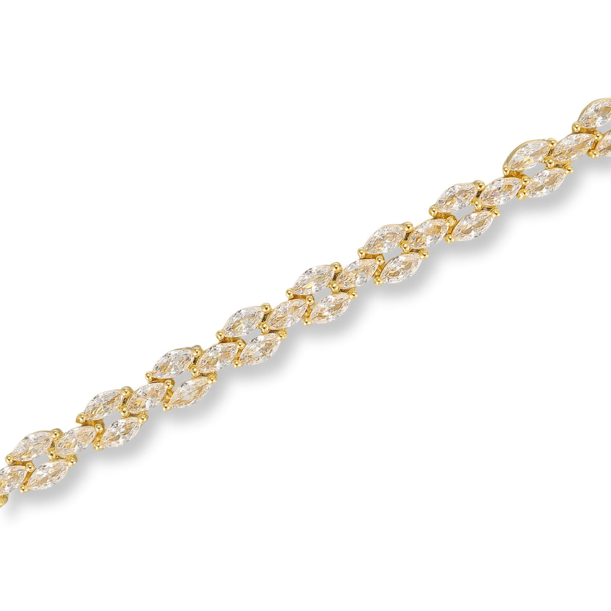 Felicitas 14K Gold Marquise Tennis Bracelet