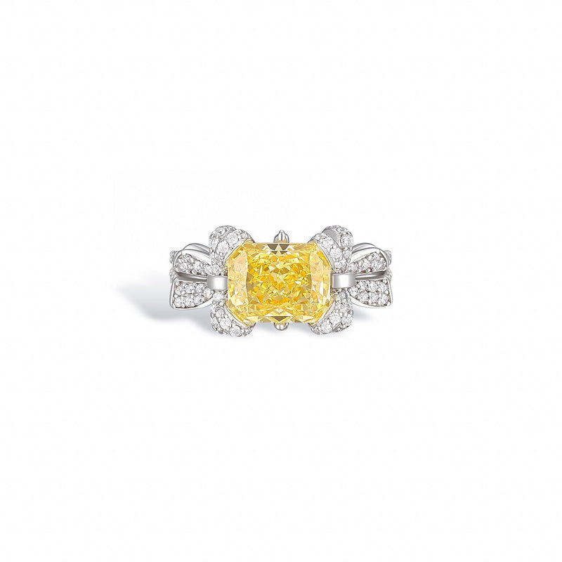 Galatée Yellow Butterfly Ring