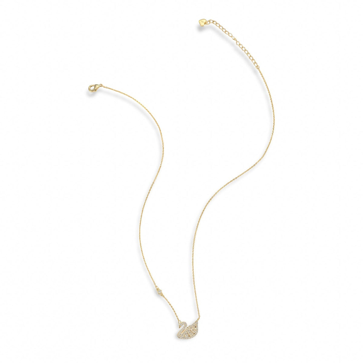 Geneviève 18K Gold Swan Necklace