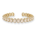 Hadrunia 14K Gold Oval Open Bangle