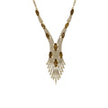 Hippolyte Brown Waterfall Drop Necklace