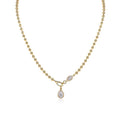 Ingwina 14K Gold Teardrop Marquise Moissanite Necklace