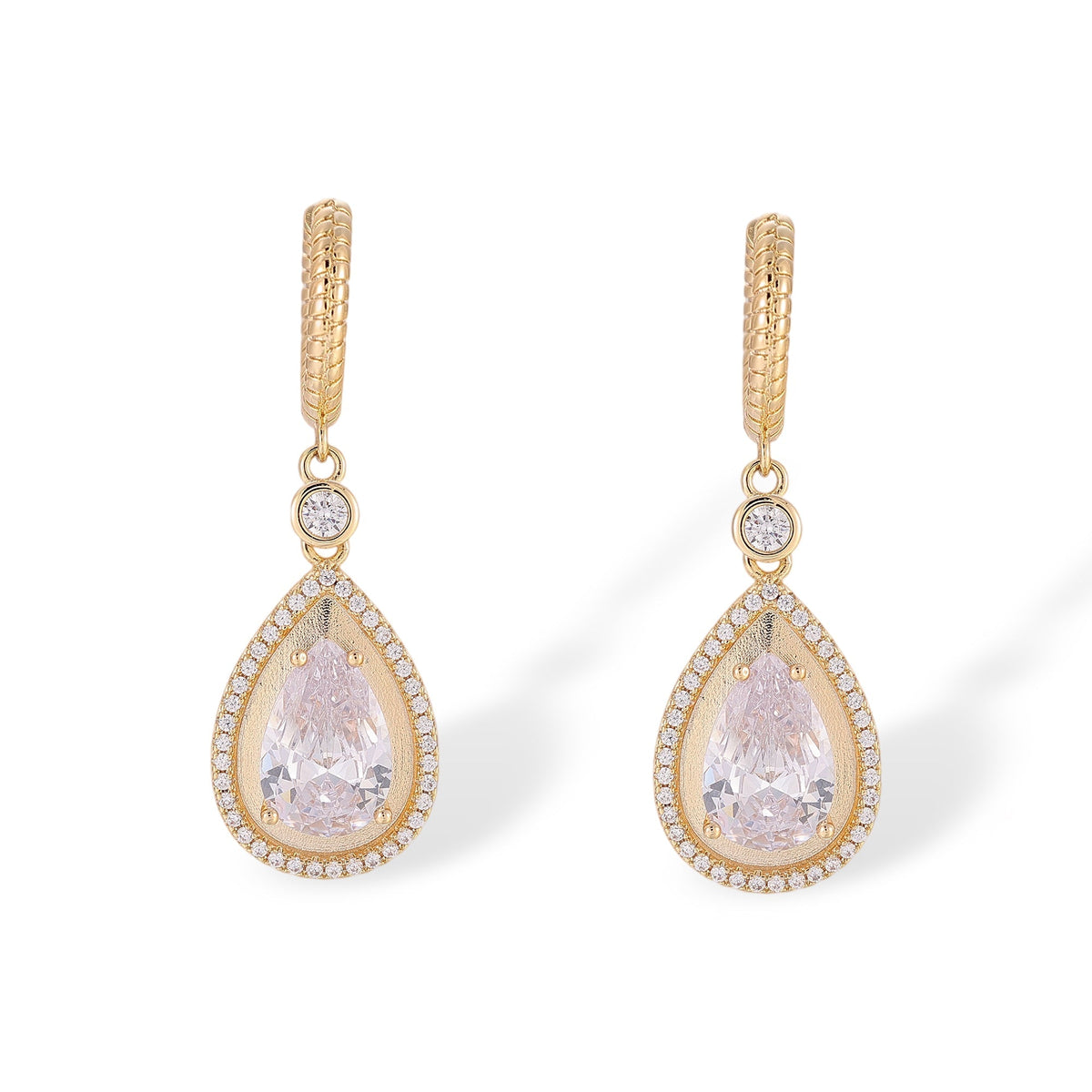 Irmhild 14K Gold Teardrop Drop Earrings