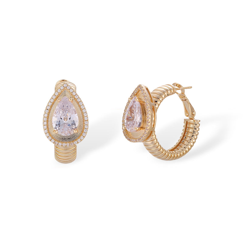 Irmhild 14K Gold Teardrop Earrings