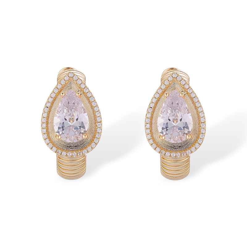 Irmhild 14K Gold Teardrop Earrings