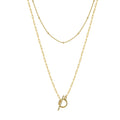 Isrunia 14K Gold Double-Layer Necklace
