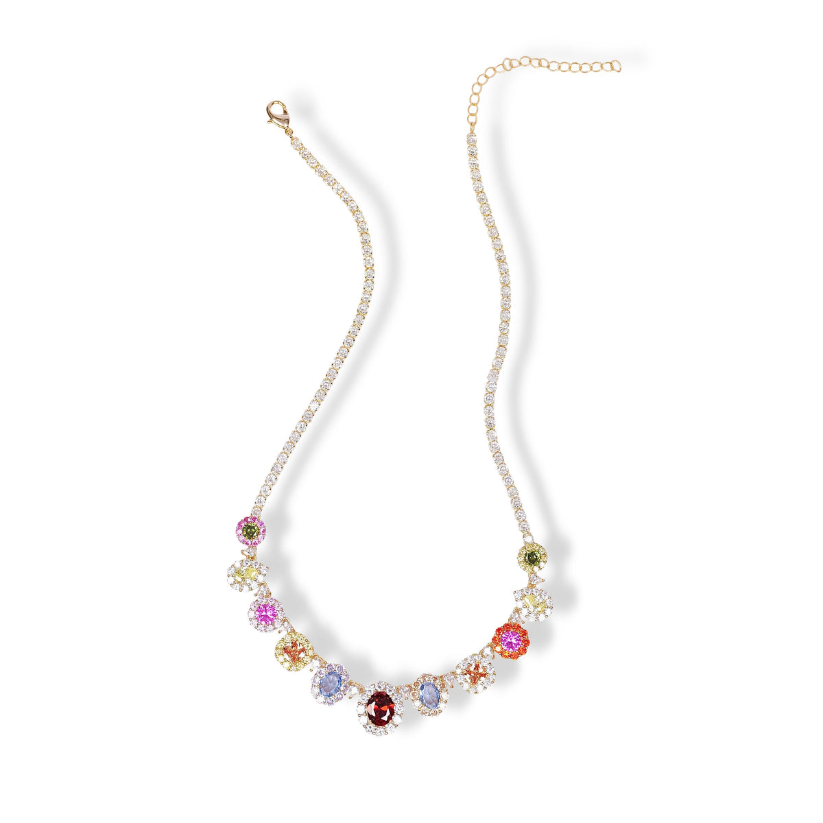 Jacqueline Multicolor Mixed Shape Necklace