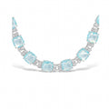 Jade Blue Square Necklace