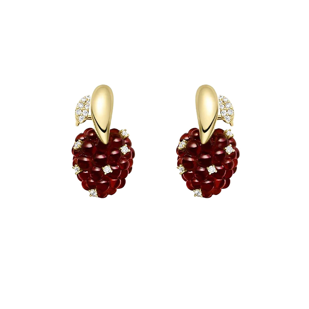 Janneke Red Raspberry Earrings