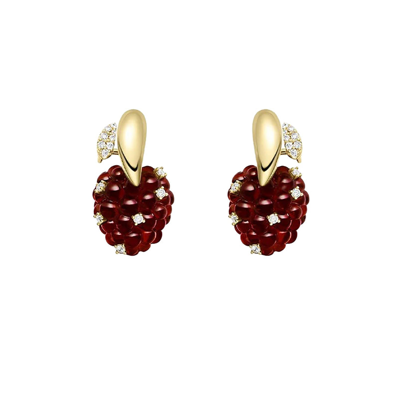 Janneke Red Raspberry Earrings