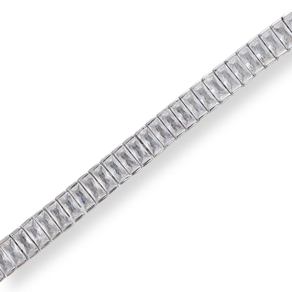 Jolina White Baguette Tennis Bracelet