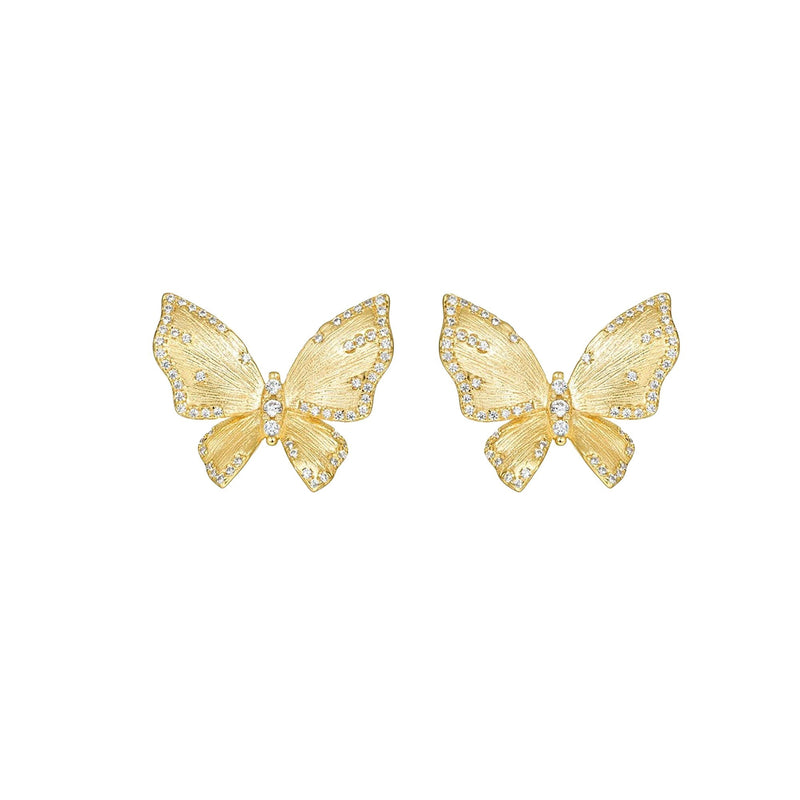 Jördis 14K Gold Butterfly Stud Earrings