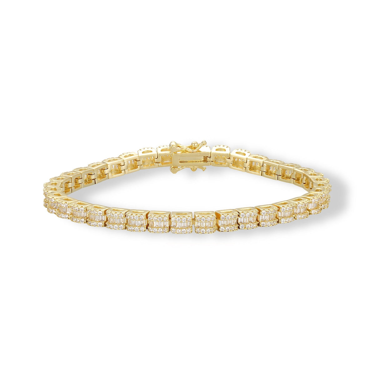 Konstanze 14K Gold Square Tennis Bracelet