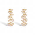 Kunigunde 14K Yellow Gold Fan Earrings