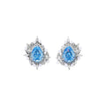 Laudine Blue Teardrop Pearl Earrings