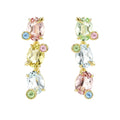 Lena Multicolor Oval Earrings