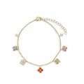 Léonide Multicolor Trèfle Bracelet