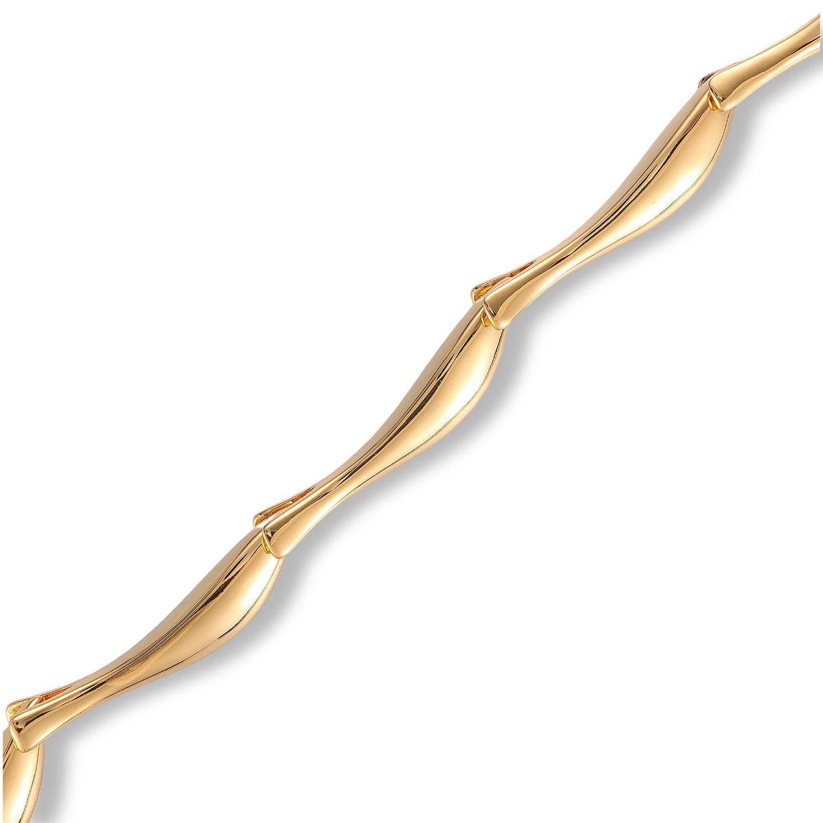 Linda 14K Gold Curve Bangle
