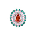 Linnea Multicolor Floral Open Ring