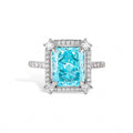 Lucie Radiant Ocean Blue Open Ring