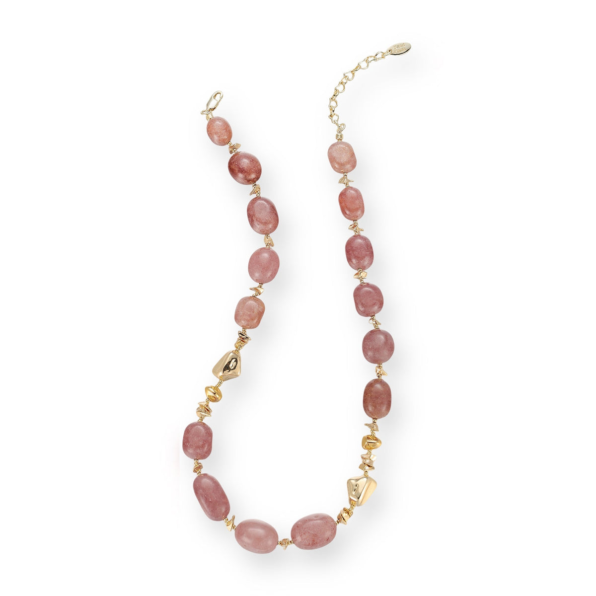 Ludiane Oval Natural Crystal Necklace