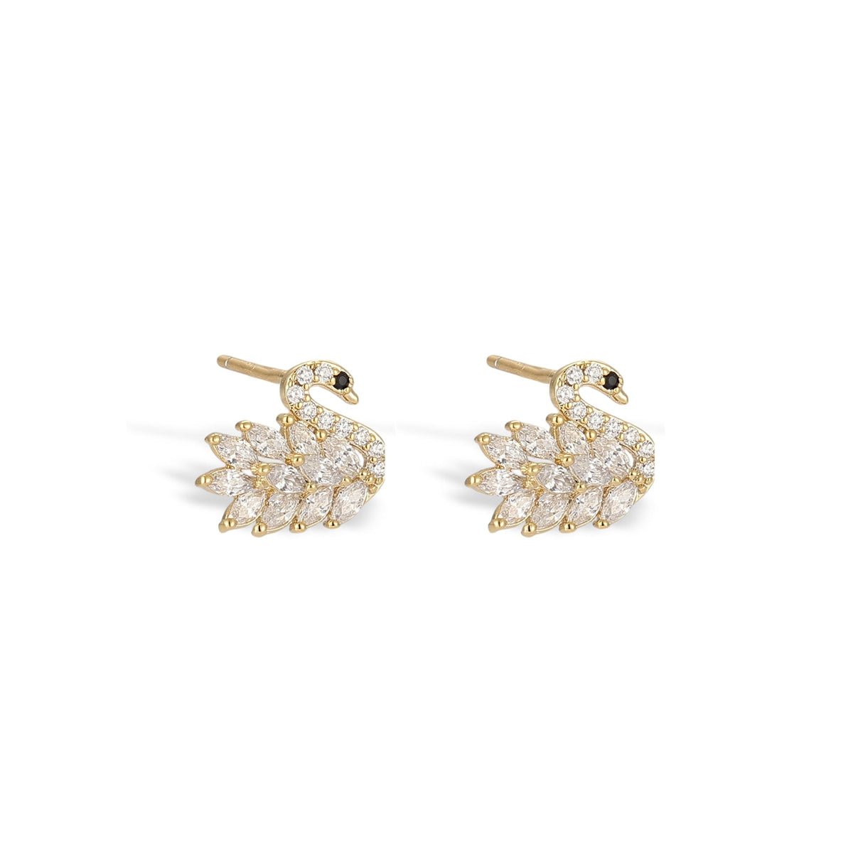 Maddy Snowflake White Earring Set