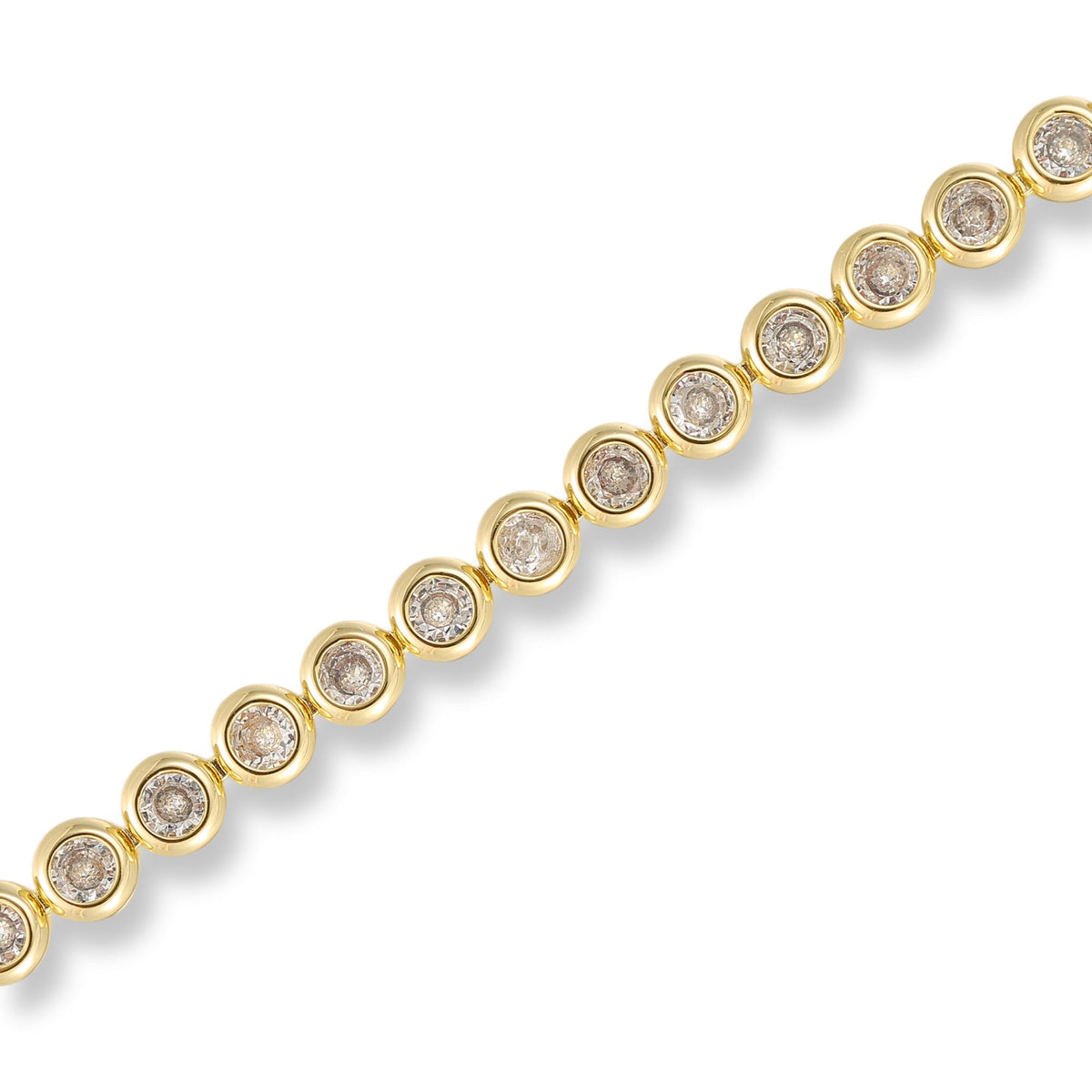 Mareike 14K Gold Round Tennis Bracelet